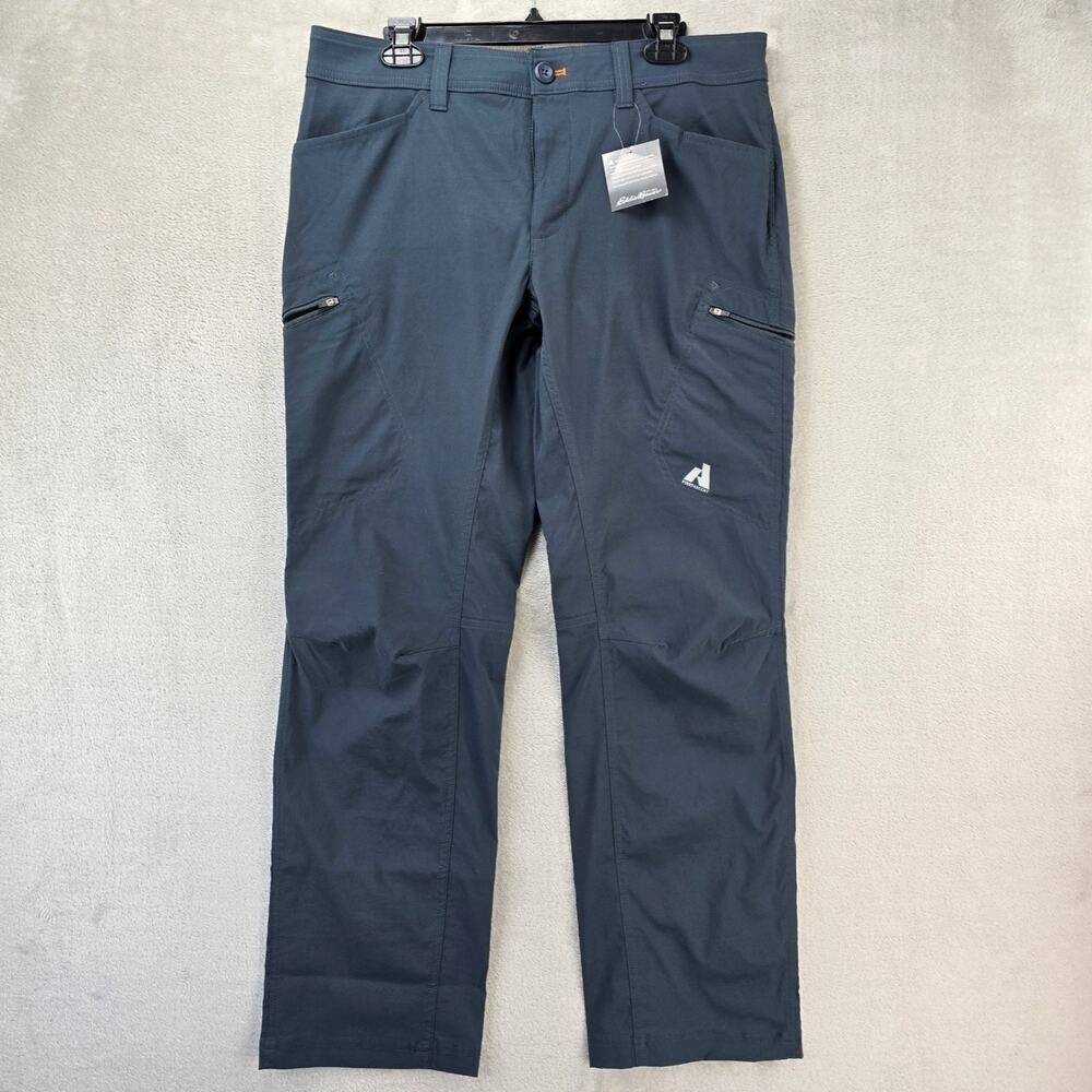 Eddie Bauer First Ascent Mens 34x32 Storm Gray Active Fit MR Guide Pro Pants